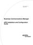 Business Communications Manager UPS Installation and Configuration Guide