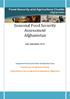 Seasonal Food Security Assessment Afghanistan