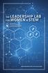 THE LEADERSHIP LAB FOR WOMEN IN STEM