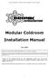 Modular Coldroom Installation Manual