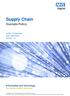Supply Chain. Example Policy. Author: A Heathcote Date: 24/05/2017 Version: 1.0
