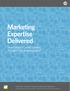 Marketing Expertise Delivered