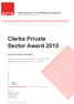 Clerks Private Sector Award 2010