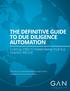 TABLE OF CONTENTS THE DEFINITIVE GUIDE TO DUE DILIGENCE AUTOMATION 2