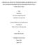 STRESSED AND STRUNG OUT: THE DEVELOPMENT AND TESTING OF AN IN UNDER SHEAR STRESS. Thesis. Submitted to. The School of Engineering of the