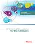 Thermo Scientific Technical Resources Document 1.5. LC Columns and Accessories. for Biomolecules
