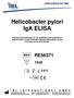 Helicobacter pylori IgA ELISA