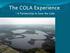 The COLA Experience. A Partnership to Save the Lake