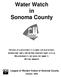 Water Watch in Sonoma County