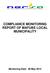 COMPLIANCE MONITORING REPORT OF MAFUBE LOCAL MUNICIPALITY
