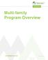 Multi-family Program Overview 1