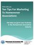 Ten Tips For Marketing To Homeowner Associations