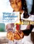 Water and Sanitation Program: End of Year Report, Fiscal Year 2016