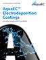 AquaEC Electrodeposition Coatings