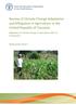 Review of Climate Change Adaptation and Mitigation in Agriculture in the United Republic of Tanzania