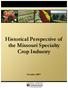 Historical Perspective of the Missouri Specialty Crop Industry