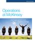 Operations at McKinsey. Don t just come to work. Come to change.