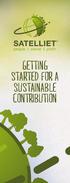 Getting started for a sustainable contribution