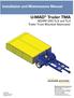 U-MAD Trailer TMA. Installation and Maintenance Manual. NCHRP 350 TL-2 and TL-3 Trailer Truck Mounted Attenuator