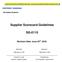 Supplier Scorecard Guidelines SG-0110
