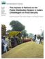The Impacts of Reforms to the Public Distribution System in India s Chhattisgarh on Food Security
