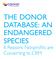 THE DONOR DATABASE: AN ENDANGERED SPECIES. 6 Reasons Nonprofits are Converting to CRM