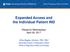 Expanded Access and the Individual Patient IND