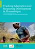 Tracking Adaptation and Measuring Development in Mozambique. Luis Artur, Irene Karani, Melq Gomes, Sérgio Maló, Saíde Anlaué