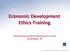 Economic Development Ethics Training. International Economic Development Council Washington, DC