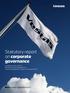 Statutory report on corporate governance