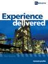 Experience. delivered. Cement profile