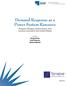 Demand Response as a Power System Resource Program Designs, Performance, and Lessons Learned in the United States