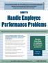 Handle Employee Performance Problems