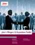 Jeter White Paper: Best Practices for Mergers and Acquisitions