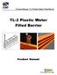 TL-2 Plastic Water Filled Barrier
