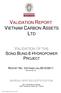 VALIDATION REPORT VIETNAM CARBON ASSETS LTD