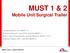 MUST 1 & 2 Mobile Unit Surgical Trailer