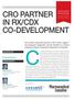 CRO partner in Rx/CDx Co-Development