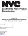 Rules of the New York City Landmarks Preservation Commission, Title 63, Rules of the City of New York