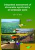INTEGRATED ASSESSMENT OF SILVOARABLE AGROFORESTRY AT LANDSCAPE SCALE