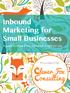 Inbound Marketing for Small Businesses