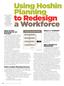 Using Hoshin Planning to Redesign. WHY Workforce