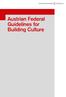 Austrian Federal Guidelines for Building Culture