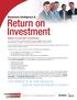 Return on Investment Return on your EQ-i investment
