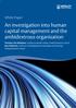 An investigation into human capital management and the ambidextrous organisation