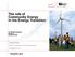 The role of Community Energy in the Energy Transition