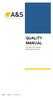 [Type text] QUALITY MANUAL. ISO 9001:2015 Quality Management System QMS1 ISSUE 1 12/09/16