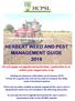 HERBERT WEED AND PEST MANAGEMENT GUIDE 2016