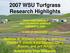 2007 WSU Turfgrass Research Highlights