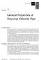 General Properties of Polyvinyl Chloride Pipe